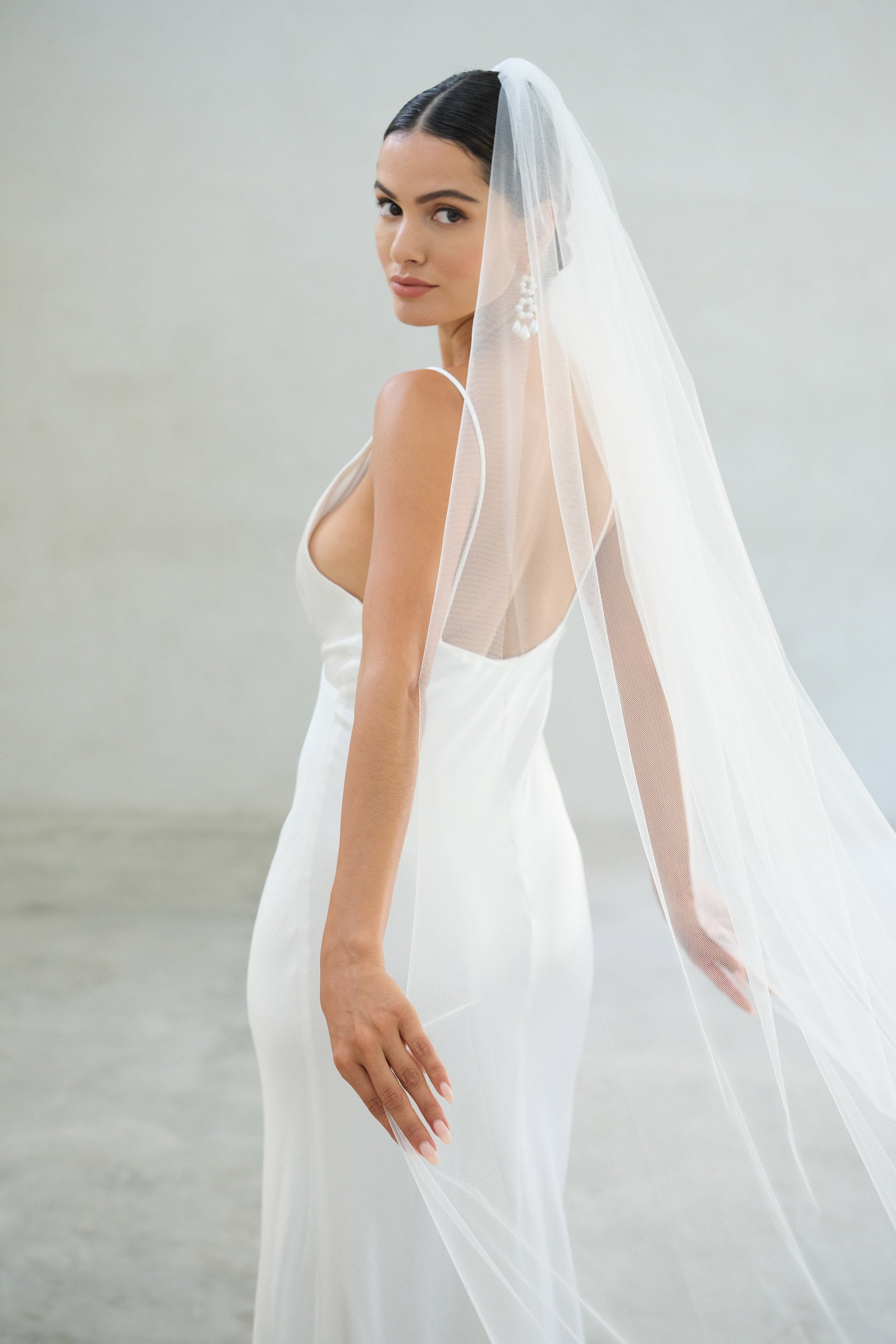 One-tier Sheer Veil – Alexa 1 – Madame Tulle
