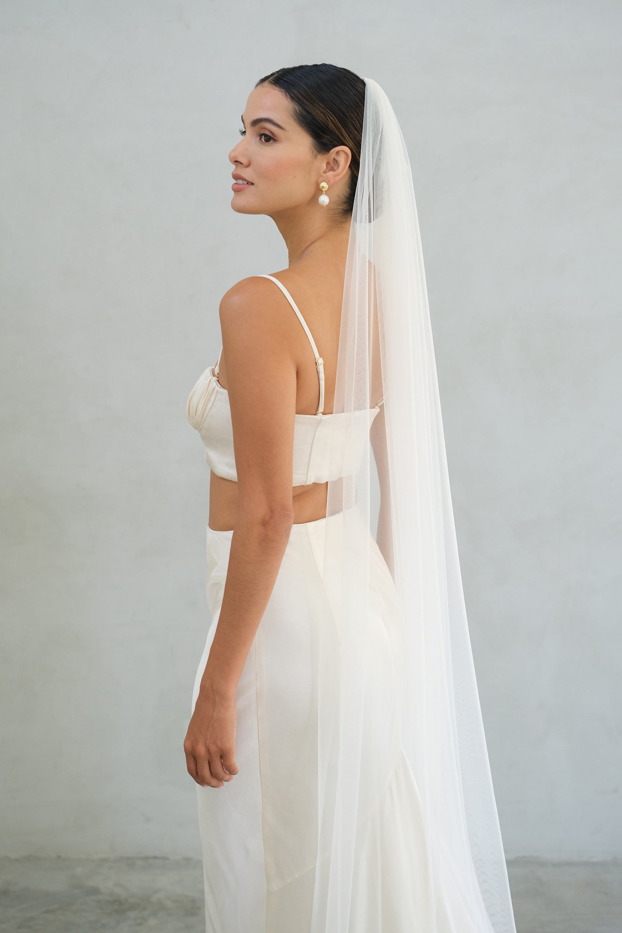 ADELE | One Tier Soft Tulle Veil – Madame Tulle