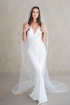 ALINA | One-tier Veil with Beads &amp; Sequins