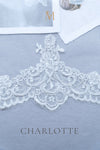 CHARLOTTE II | Drop Veil with Lace Trim