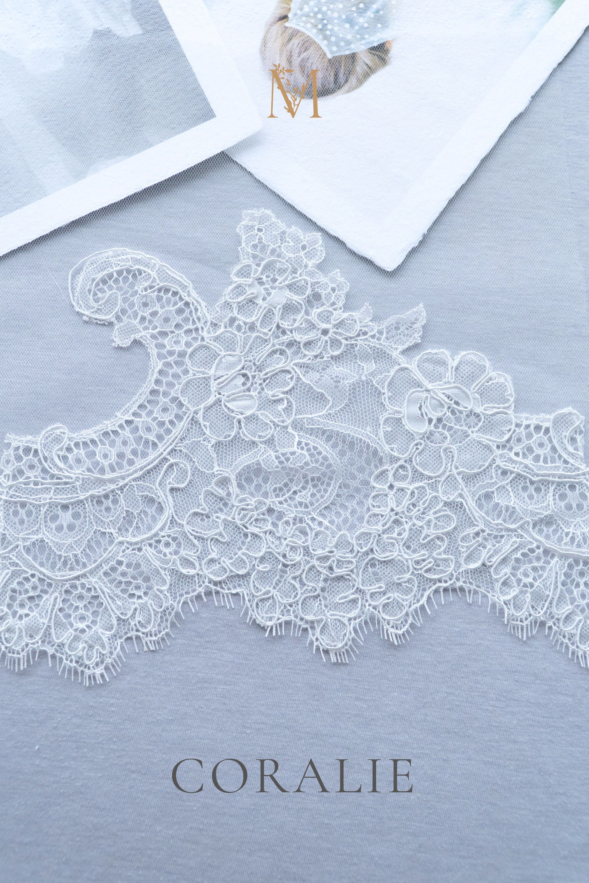 lace wedding veil swatch