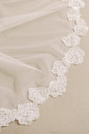 CORINNE II | Drop Veil with Lace Trim