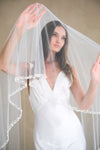 JUNO II | Drop Veil with Pearls