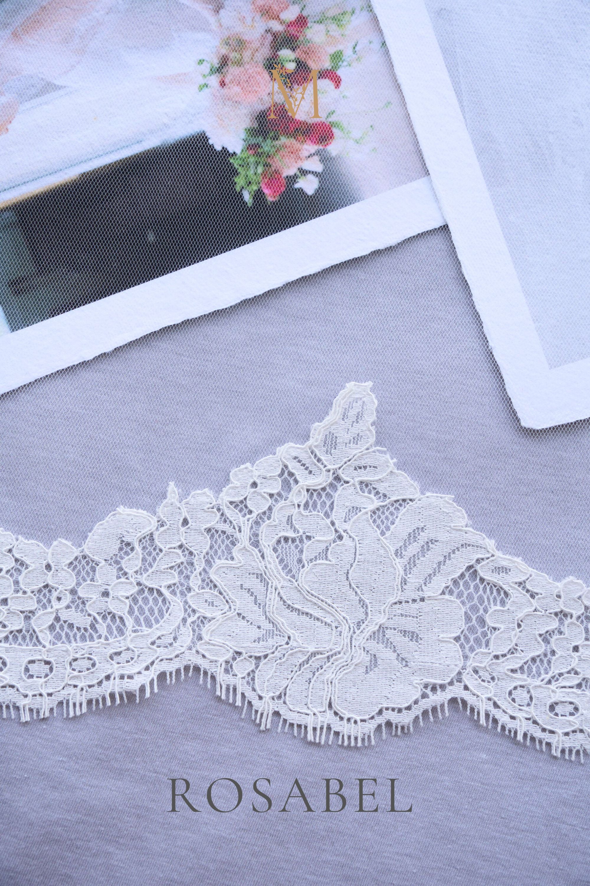 ROSABEL II | Two-tier Lace Edge Veil