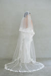 ROSABEL | Two Tier Lace Edge Veil