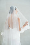 ROSABEL | Two Tier Lace Edge Veil