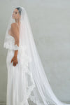 ROSABEL | Two-tier Lace Edge Veil