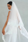 ROSABEL | Two Tier Lace Edge Veil