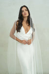 SIERRA I | One Tier Satin Edge Veil