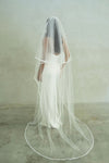 SIERRA II | Two-tier Satin Edge Veil