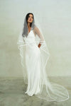 SIERRA II | Two Tier Satin Edge Veil