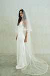 SIERRA II | Two-tier Satin Edge Veil