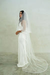 SIERRA II | Two-tier Satin Edge Veil