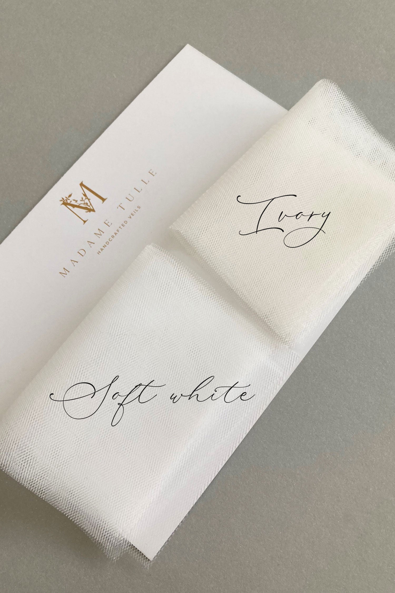 soft tulle, wedding veil swatch