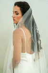 ZARA | Wedding Veil with Pearls &amp; Crystals