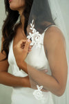 SCARLETT | Wedding Veil with Lace Appliqués