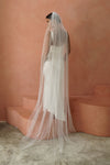 CRYSTELLE I | One Tier Veil with Crystals