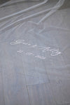 Reserved listing for Ashley - Pearl Veil with Embroidery