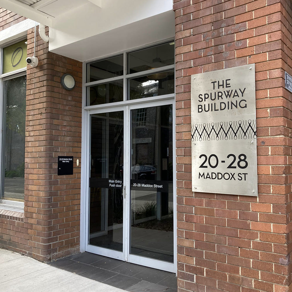 Location shot showing building where Madame Tulle Bridal occupies a suite within