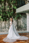 A model wearing the ALYSSA tulle wings by Madame Tulle bridal