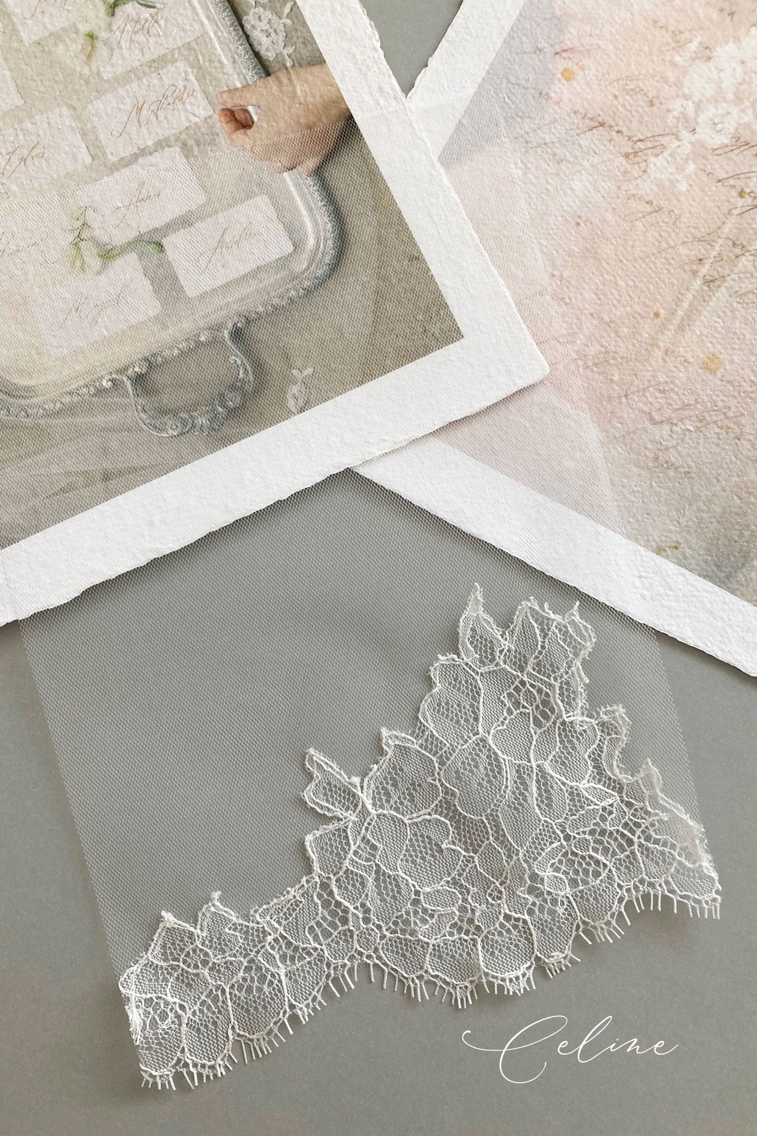 Chantilly lace swatch