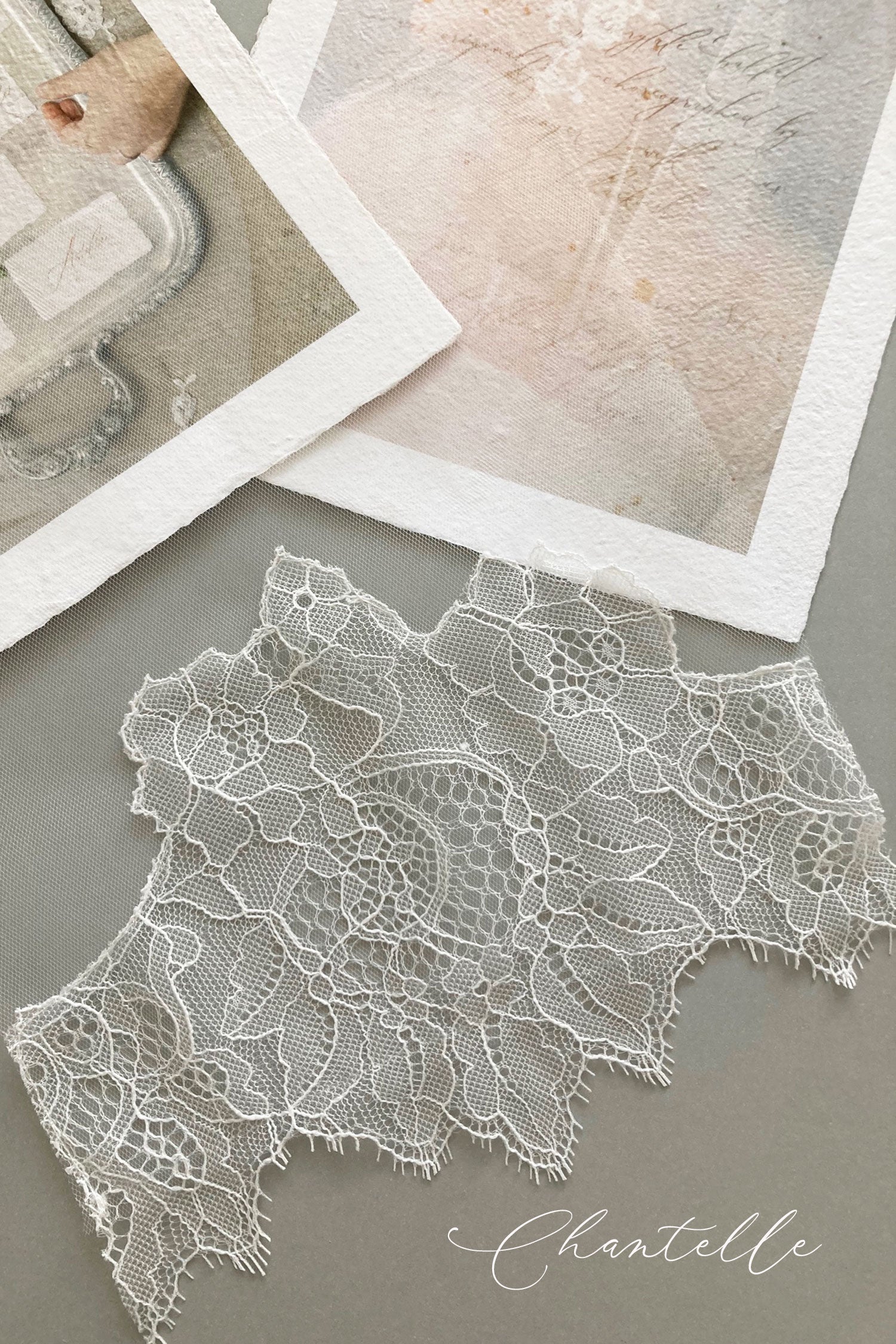 Chantilly lace swatch