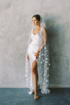 CLARA | One-tier Veil with Flowers