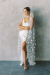CLARA | One-tier Veil with Flowers