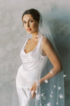 CLARA | One-tier Veil with Flowers
