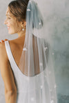 CLARA | One-tier Veil with Flowers