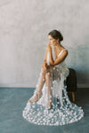 CLARA | One-tier Veil with Flowers