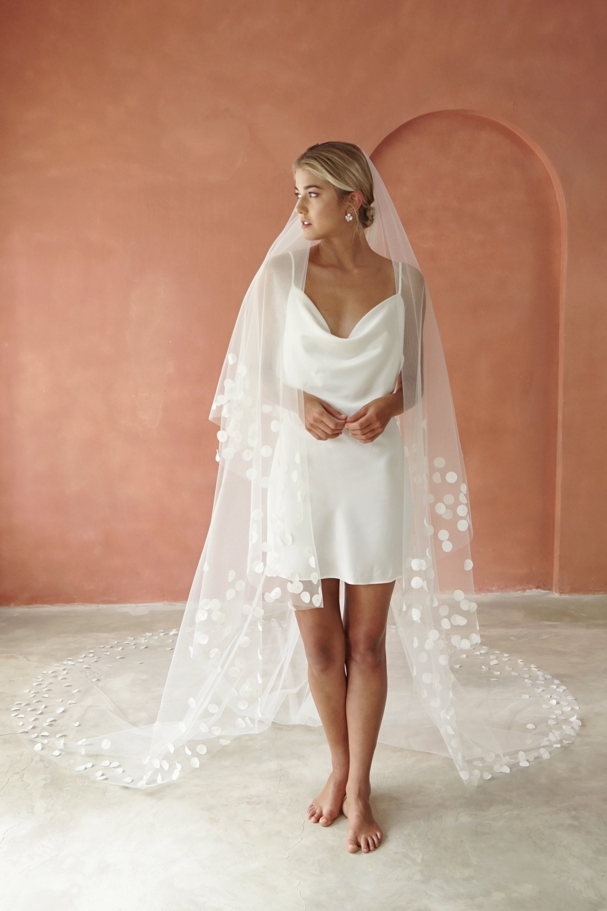 DARCY II Two Tier Petal Wedding Veil
