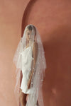 SARA II | Two-tier Veil with Small Flowers