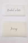 Madame Tulle wedding veil tulle sample swatches
