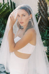 LILLIAN | Lace Wedding Veil with Blusher