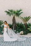 NATALIA | One Tier Veil with Floral Embellishment
