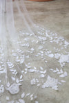 NATALIA | One Tier Veil with Floral Embellishment