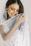 SARA I  | One Tier Veil with Small Flowers